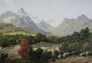 John Knox Glen Sannox Spain oil painting artist